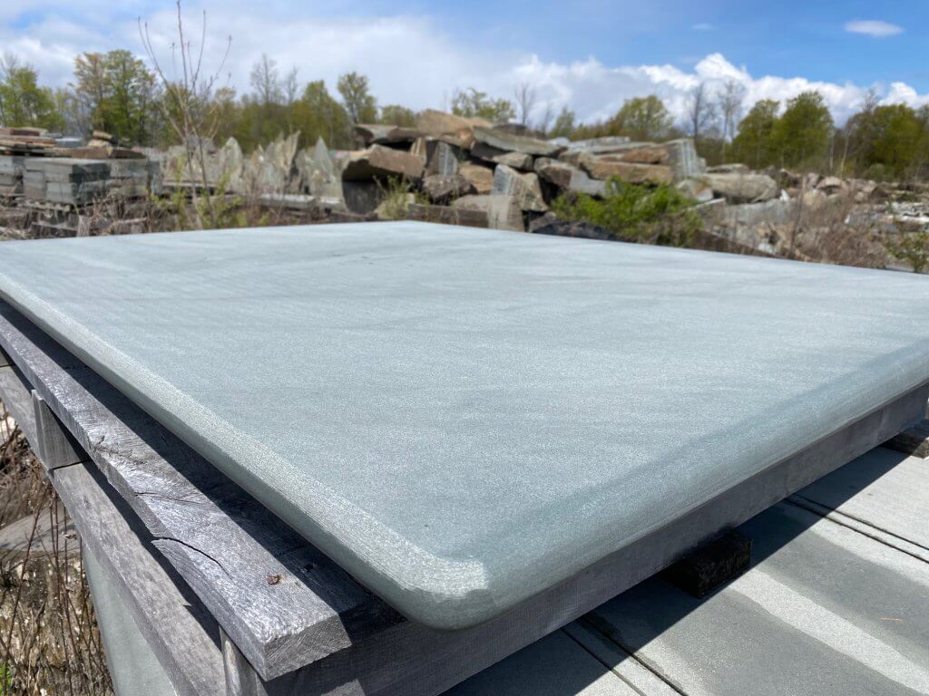 Blue Bluestone Honed Countertop with Bullnose